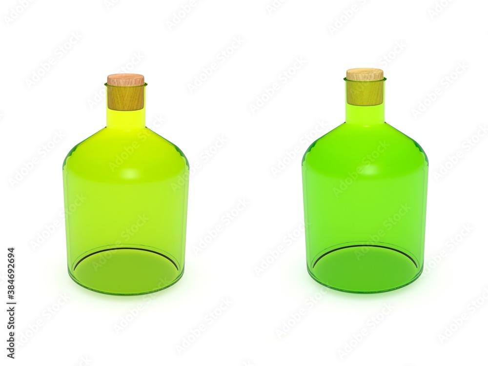 3d bottle on white background 3d bottle on white background