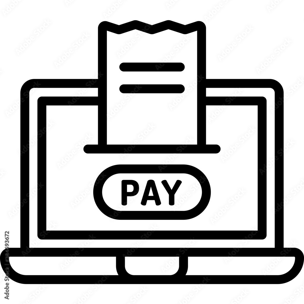 line icon for online payment line icon for online payment