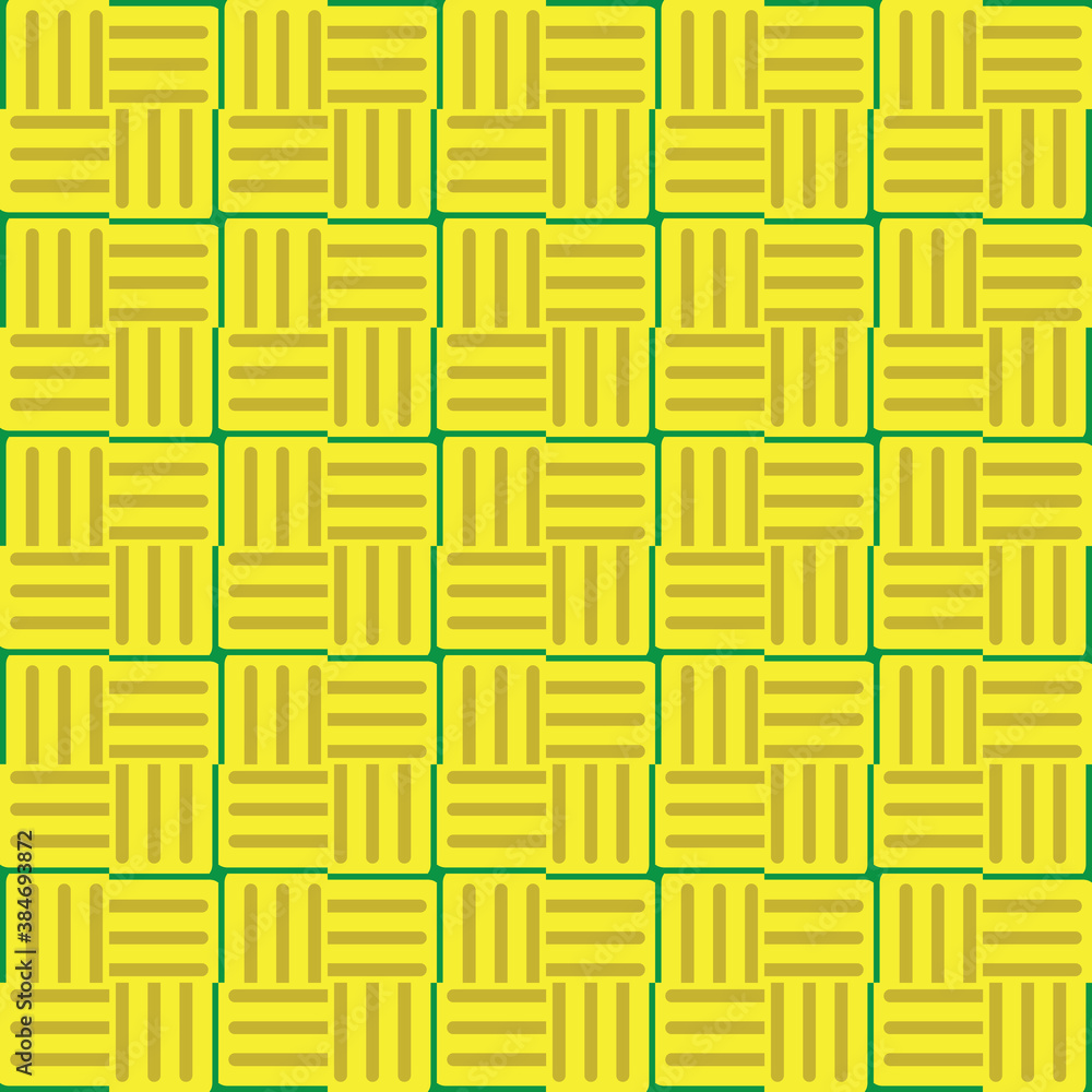 Vector seamless pattern texture background with geometric shapes, colored in green, yellow, gold colors. Vector seamless pattern texture background with geometric shapes, colored in green, yellow, gold colors.