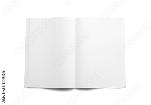 Blank magazine on white background © Pixel-Shot