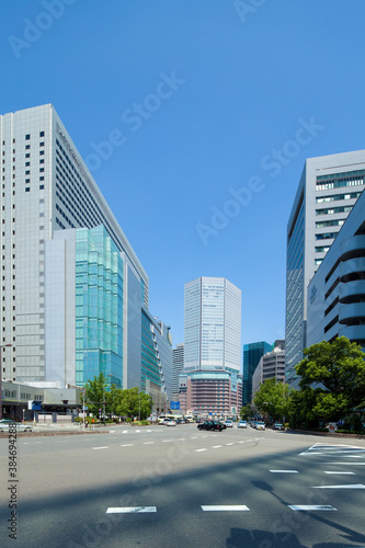 大阪駅前の都市風景