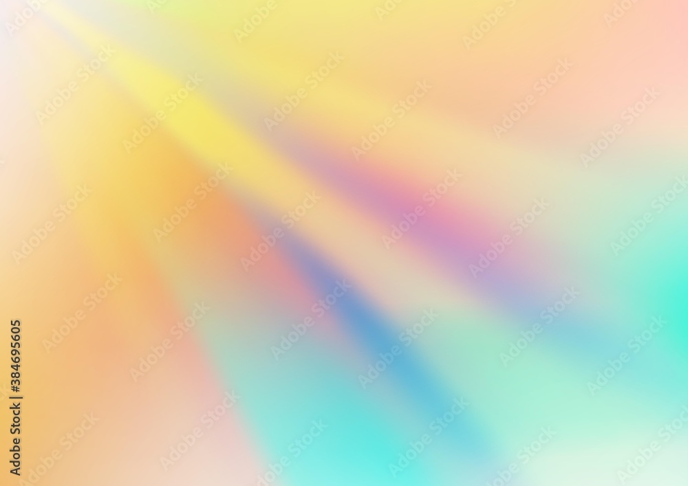 Light Blue, Yellow vector blurred shine abstract background.