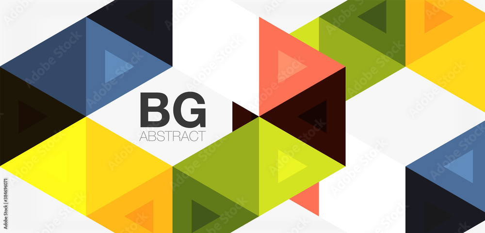 Mosaic triangle pattern abstract background for cover, banner, flyer and poster and other template Mosaic triangle pattern abstract background for cover, banner, flyer and poster and other template