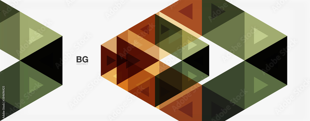 Mosaic triangle pattern abstract background for cover, banner, flyer and poster and other template Mosaic triangle pattern abstract background for cover, banner, flyer and poster and other template