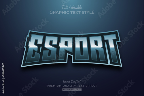 Esport Dark Editable Premium Text Style Effect
