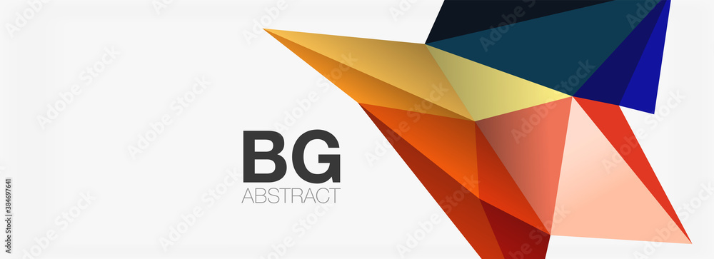 3d mosaic abstract backgrounds, low poly shape geometric design 3d mosaic abstract backgrounds, low poly shape geometric design