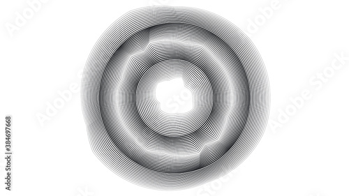 Flow Lines . Spiral Vector Illustration .Technology round. Wave Logo . Design element . Abstract Geometric shape .