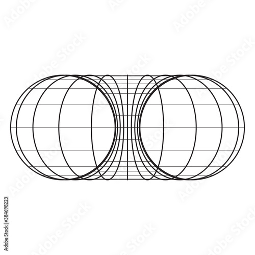Torus Topology Circle Geometry Mathematics on white background.