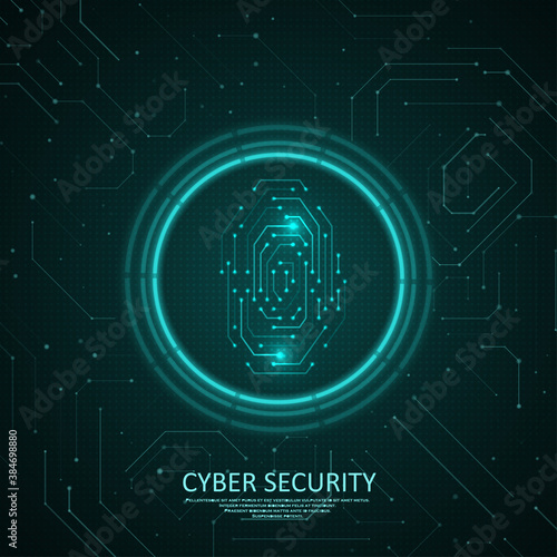 Fingerprint integrated in a printed circuit.
