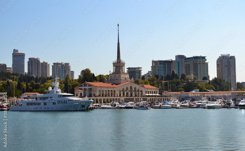 Seaport,embankment. City Of Sochi