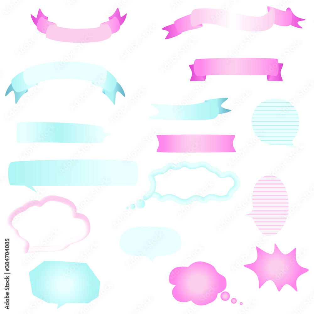 Set of ribbons and banner/messages windows (colors different than preview) Set of ribbons and banner/messages windows (colors different than preview)