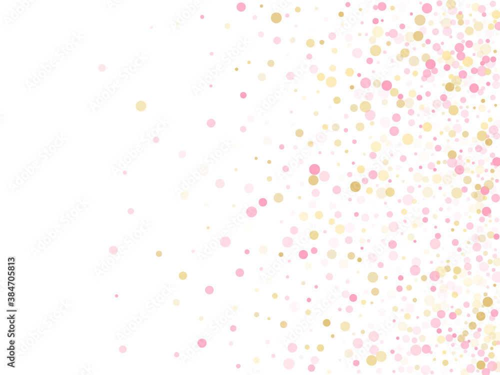 Bokeh confetti circles decoration holiday background.