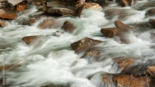 rushing mountain water