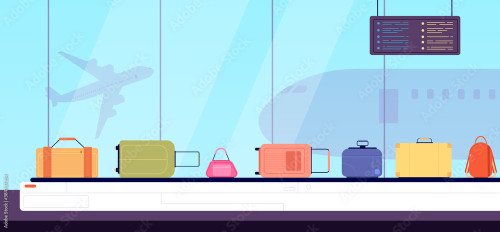 Fotografie Luggage on belt