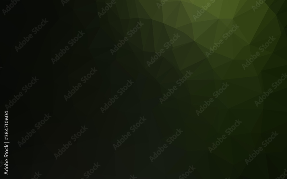 Dark Green vector blurry triangle template. Dark Green vector blurry triangle template.