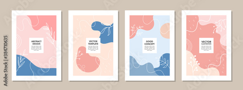 Set of abstract creative artistic templates. Universal cover Designs for Annual Report, Brochures, Flyers, Presentations, Leaflet, Magazine.