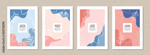 Set of abstract creative artistic templates. Universal cover Designs for Annual Report, Brochures, Flyers, Presentations, Leaflet, Magazine.