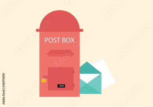 postbox vector design illustration