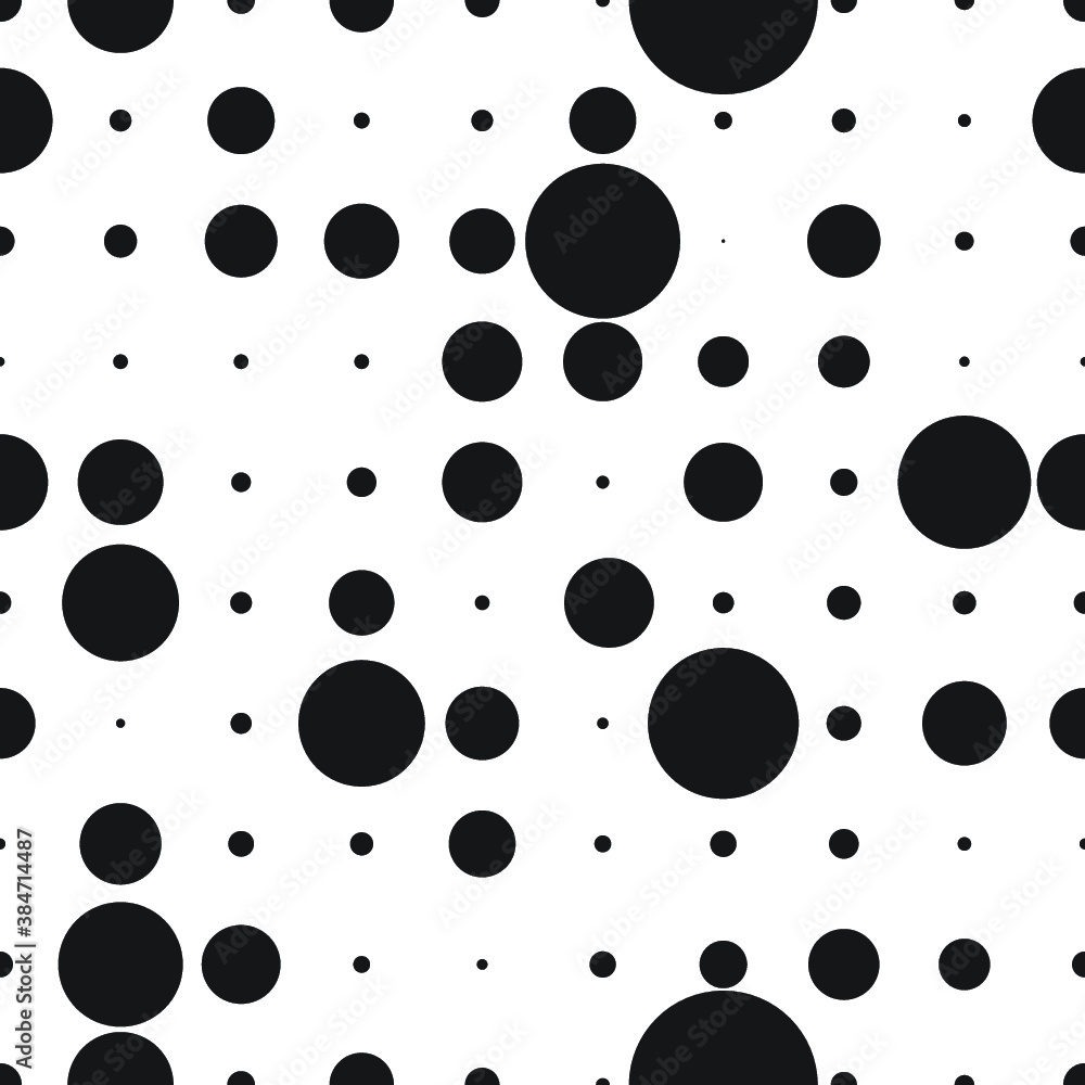 Circle Abstract Pattern.dotted Seamless texture.Halftone vector background.Polka Dots 