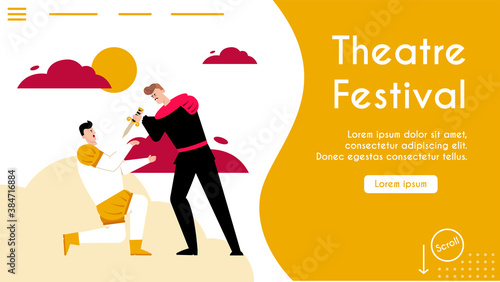 Vector banner of Theatre Festival concept