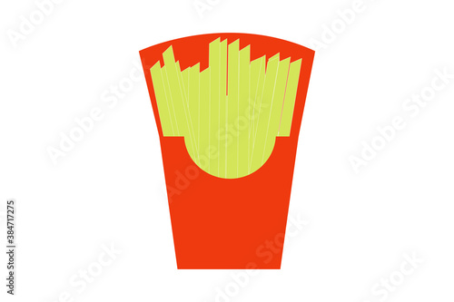 Fresh French fries vector design illustration
