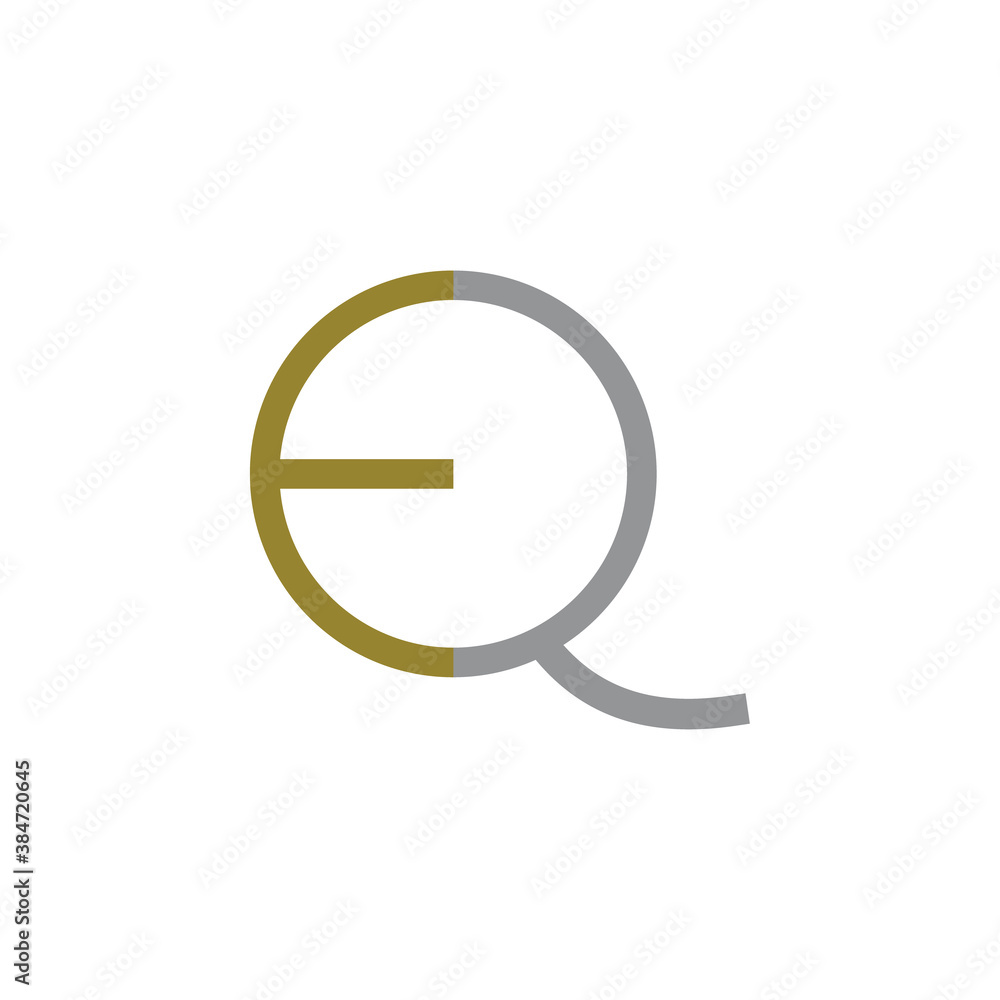 EQ letter logo design vector EQ letter logo design vector