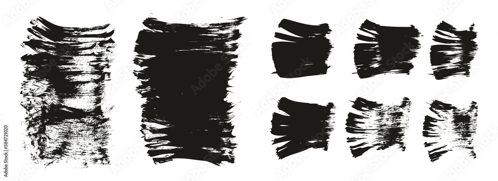 Flat Paint Brush Thick Short Mix Background High Detail Abstract Vector Background Mix Set 