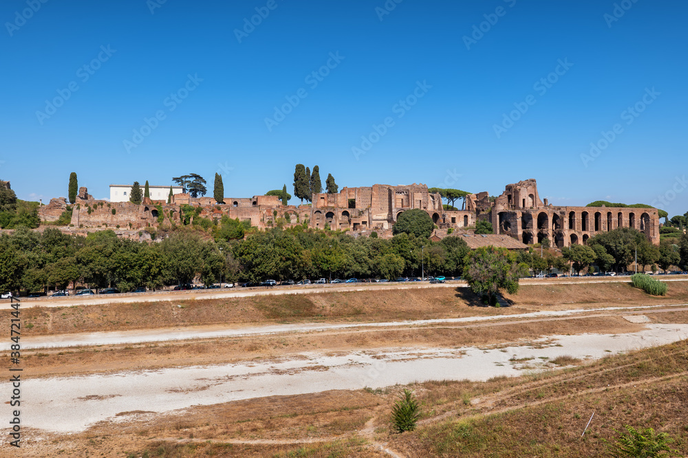 Circus Maximus and Palatine Hill in Rome