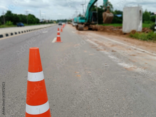Obraz na płótnie Preventing hazards at the construction site
