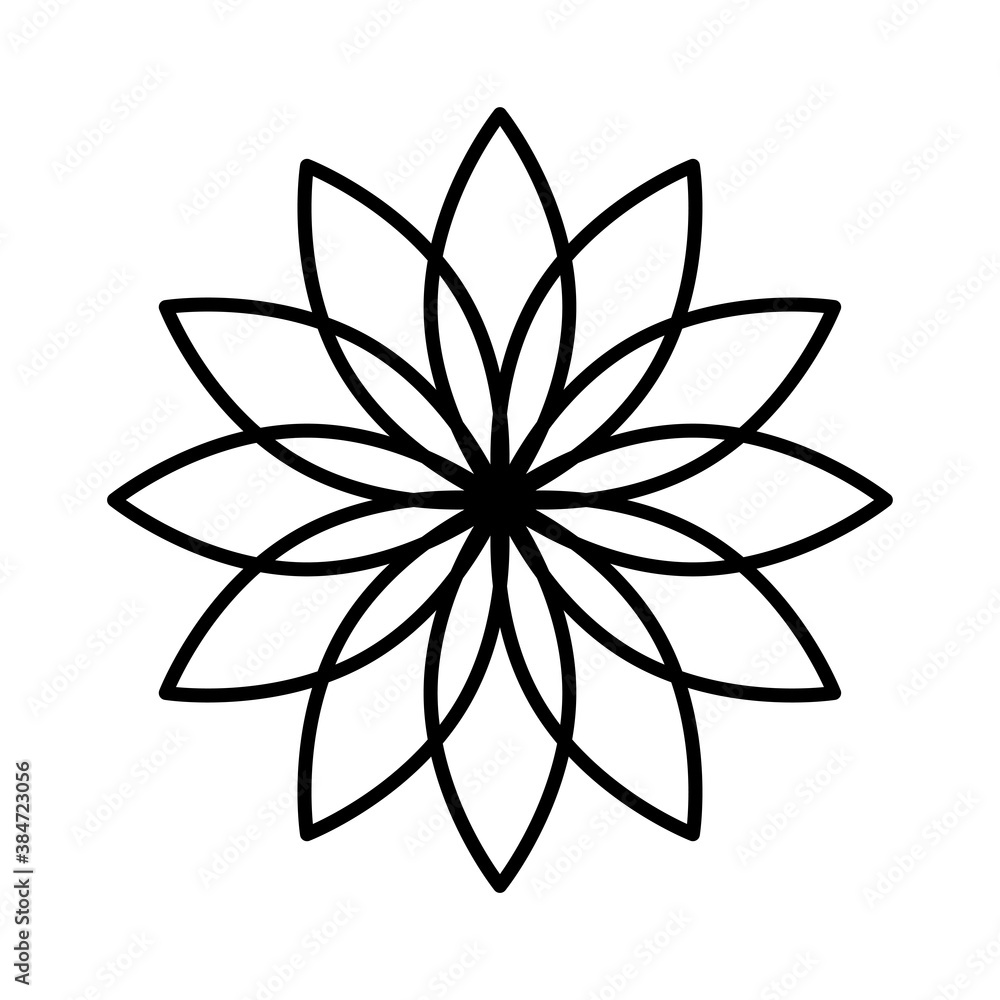 Lotus vector icon Lotus vector icon