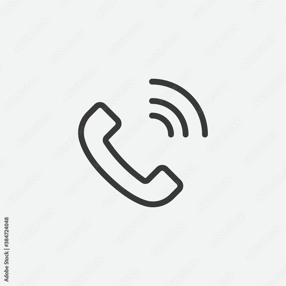 Phone call icon isolated on background. Communication symbol modern, simple, vector, icon for website design, mobile app, ui. Vector Illustration Phone call icon isolated on background. Communication symbol modern, simple, vector, icon for website design, mobile app, ui. Vector Illustration