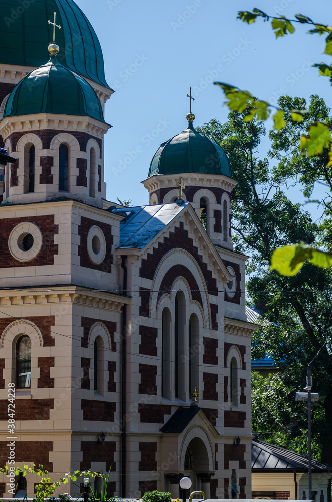 Obraz premium Lviv Old City architecture in the autumn sunny day