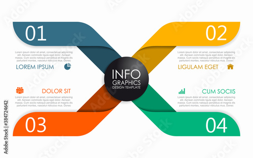 Infographic design template with place for your data. Vector illustration.