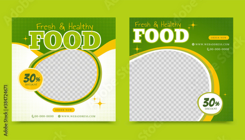Healthy food post template