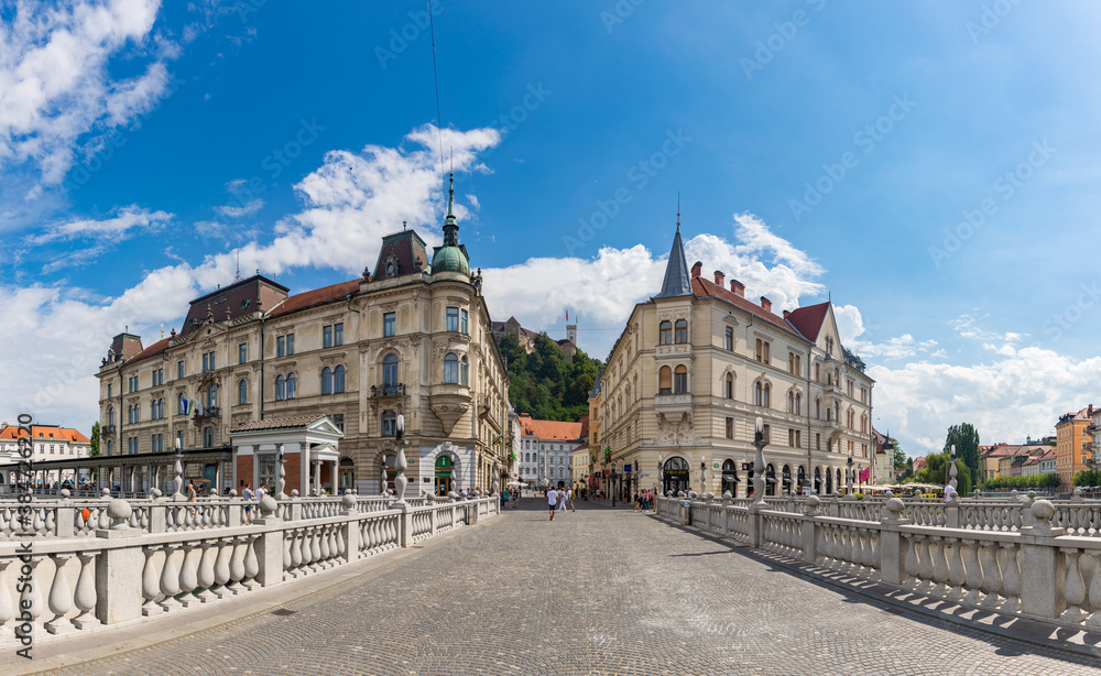 Triple Bridge and Ljubljana
