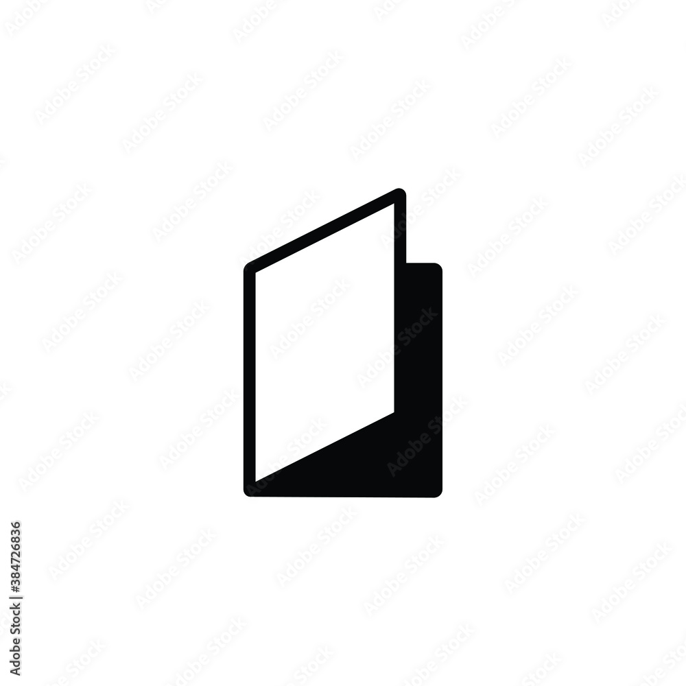 Folded paper icon vector Folded paper icon vector