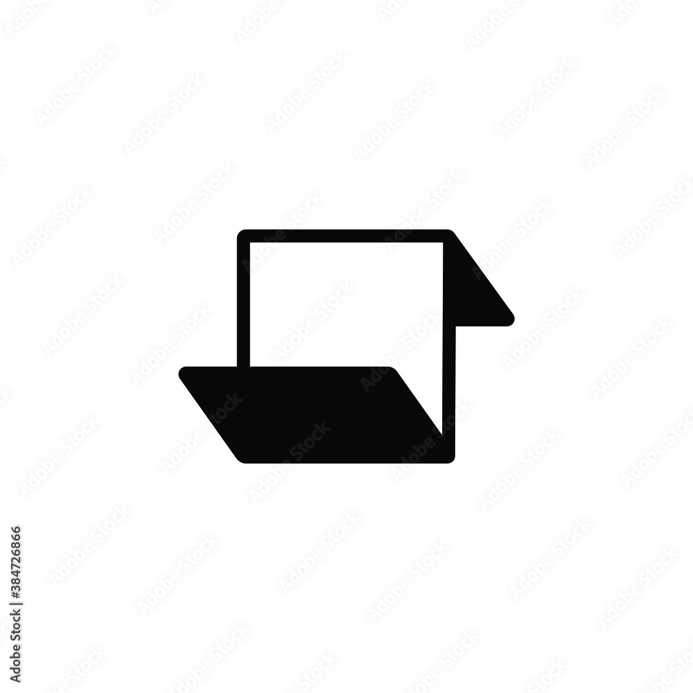 Folded paper icon vector Folded paper icon vector