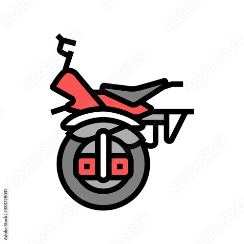 monowheel motorbike vehicle color icon vector. monowheel motorbike vehicle sign. isolated symbol illustration