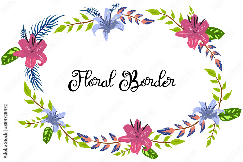 Wedding Invitation Card with Floral Ornament and decoration with colorful plant and blossom concept Wedding Invitation Card with Floral Ornament and decoration with colorful plant and blossom concept