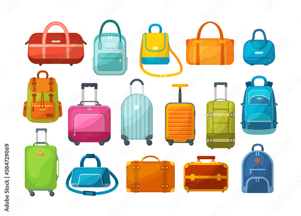 Travel luggage, metal backpacks, plastic case and leather bag. Travel suitcase with wheels, journey package, business travel bag, trip luggage. Backpack suitcase for journey, vacation, tourism Travel luggage, metal backpacks, plastic case and leather bag. Travel suitcase with wheels, journey package, business travel bag, trip luggage. Backpack suitcase for journey, vacation, tourism