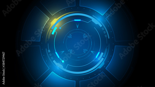 abstract focus target tech innovation concept design background eps 10 vector