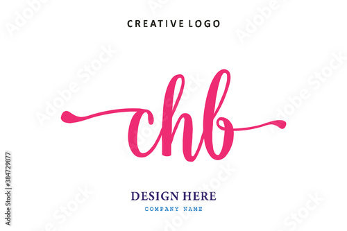 pharmacy logo composition of the letter CHB is simple, easy to understand, simple and authoritative