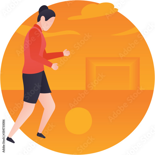 
A running person doing jogging 
