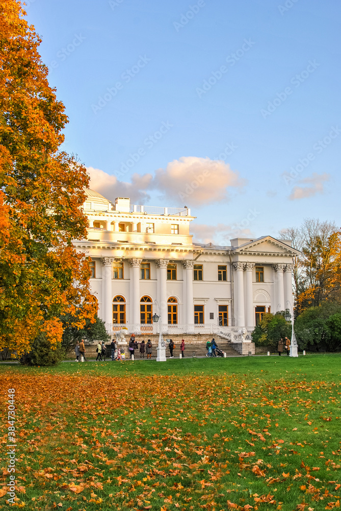 Elaginnoostrovsky Palace in St. Petersburg, Russia