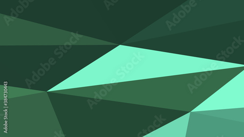 Medium aquamarine abstract background. Geometric vector illustration. Colorful 3D wallpaper.