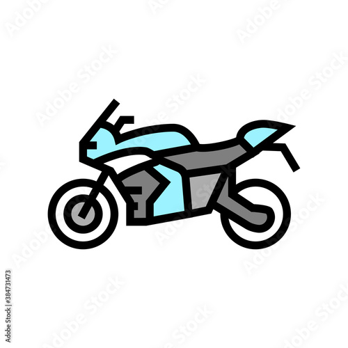 motorbike transport color icon vector. motorbike transport sign. isolated symbol illustration
