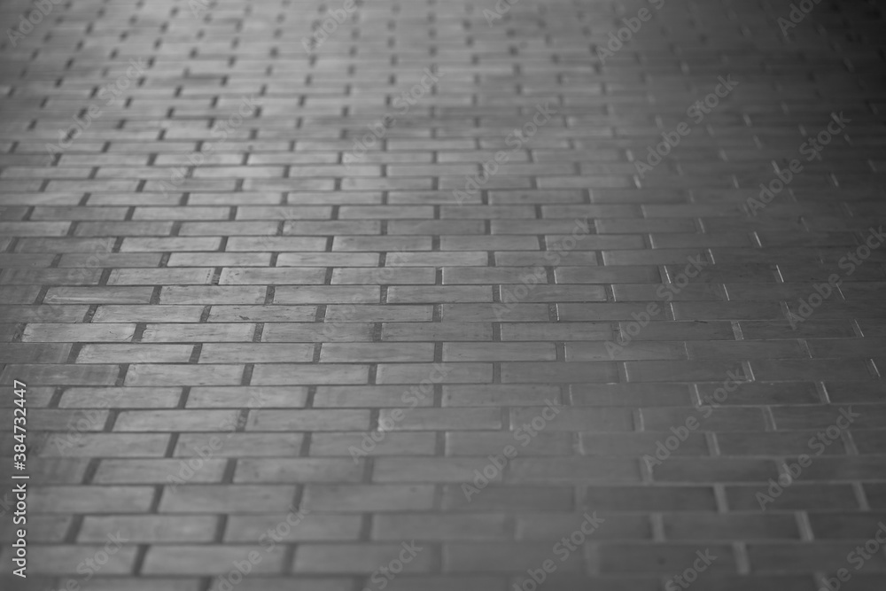 Concrete paver block floor pattern for background.