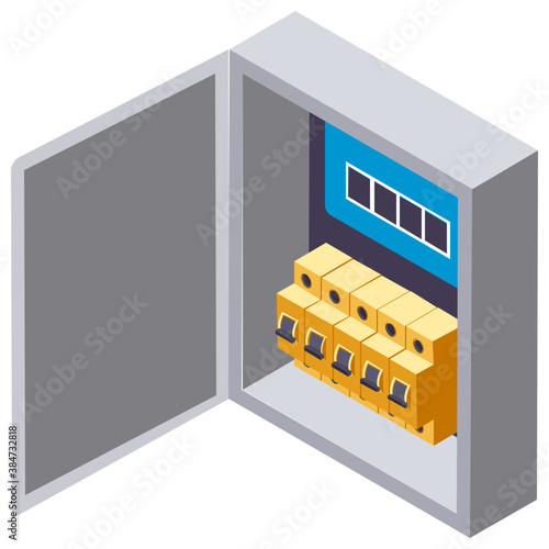
Circuit breaker used to stop the flow of current 
