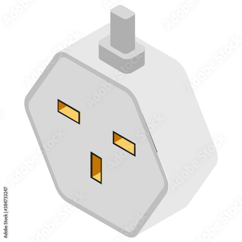 
Socket to plug in switch 
