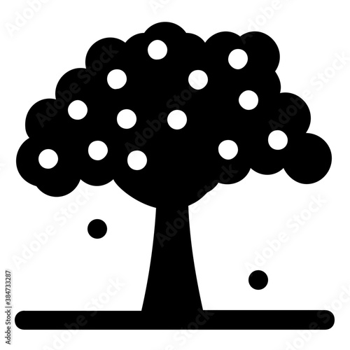 
A fresh fruit tree, apple tree 
